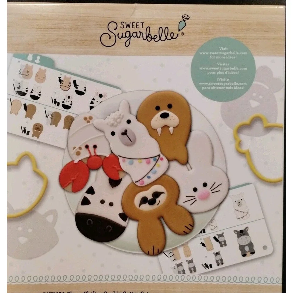 Sweet Sugarbelle Animal Shape Shifter Cookie Cutter Set, 43 pieces - NEW